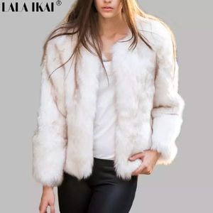 WOMEN’S FOX FAUX FUR COAT